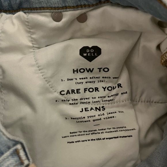 NWT Madewell Perfect Vintage Straight Jean Danby Wash Knee-Rip Edition ND515 - Picture 14 of 15